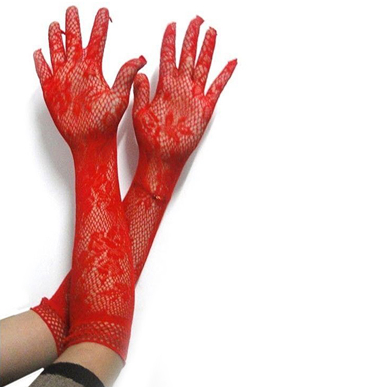 lace opera gloves